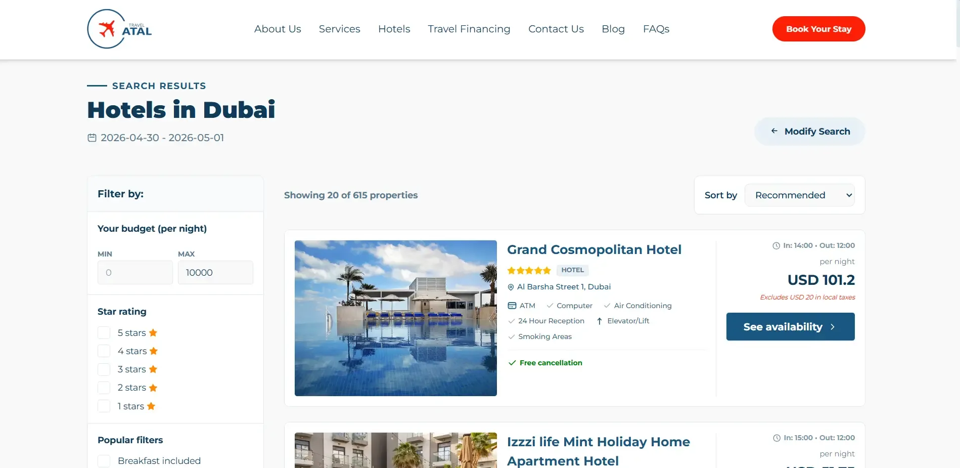 Travelatal Hotels